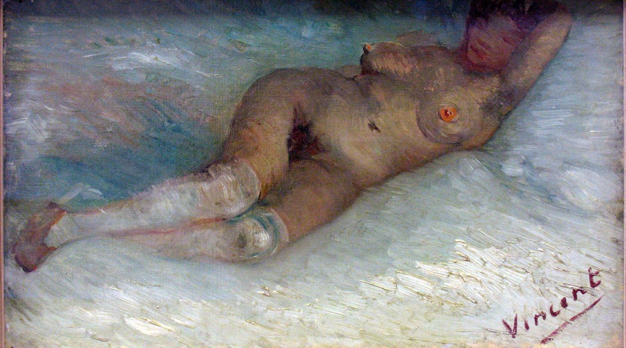 ""Nu sofa"" (liggende naken) Peinture de Vincent van Gogh (1853-1890) 1887 krroller-muller Museum Otterlo, Pays-Bas av Vincent van Gogh
