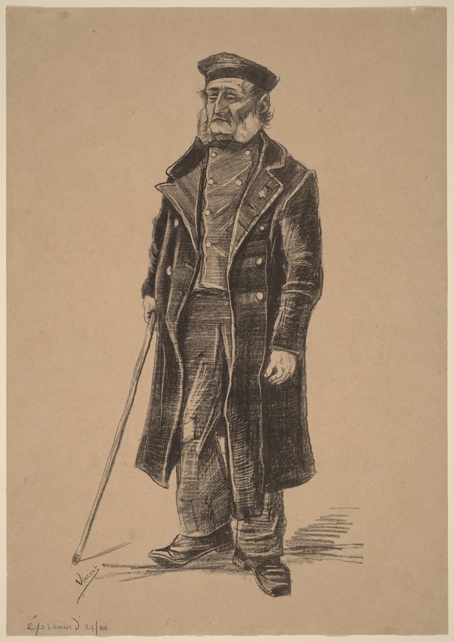 Stående foreldreløs mann av Vincent van Gogh