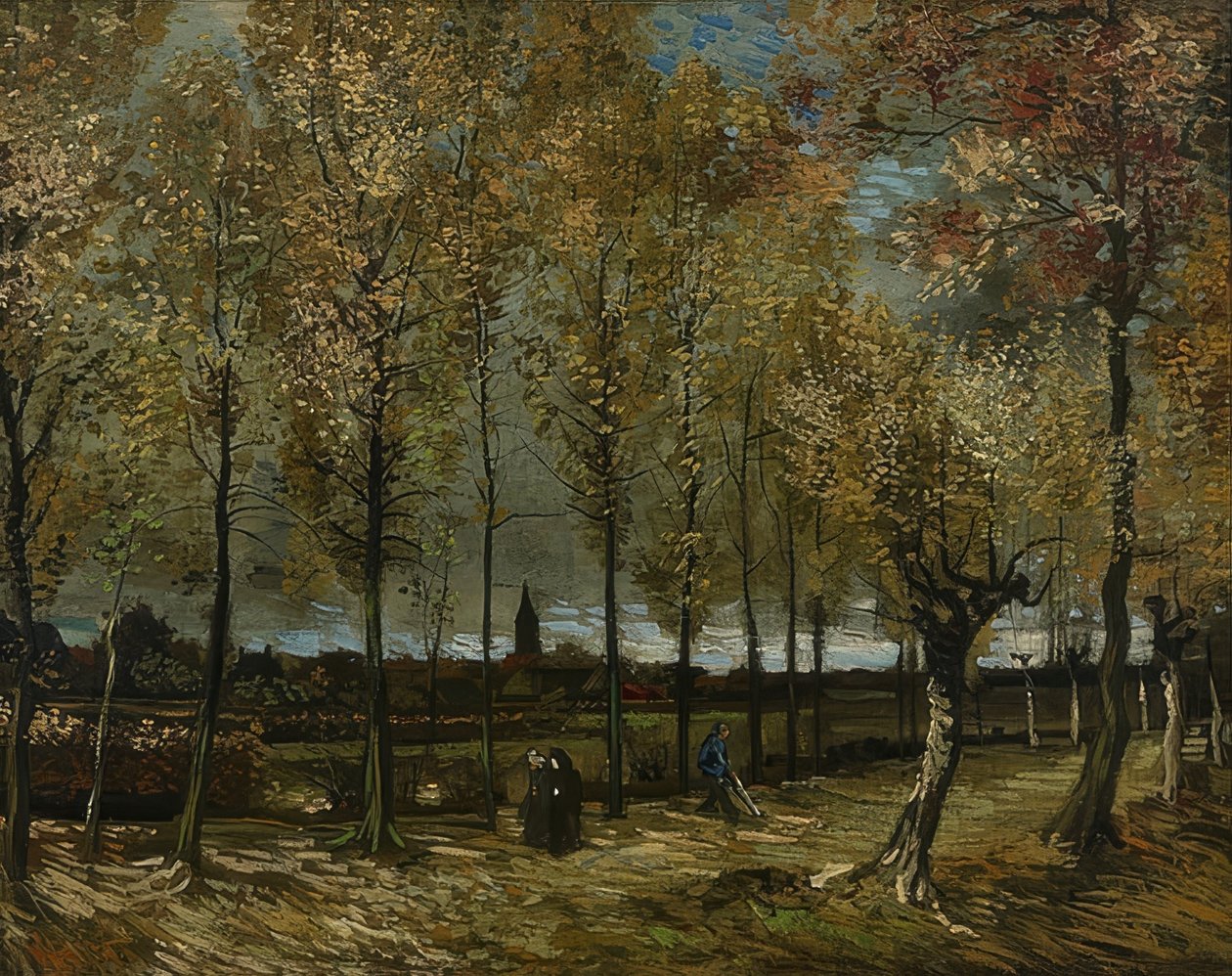Popler nær Nuenen. 1885 av Vincent van Gogh
