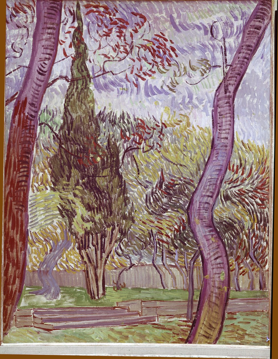 Park ved Saint-Paul Hospital i Saint-Remy-de-Provence av Vincent van Gogh