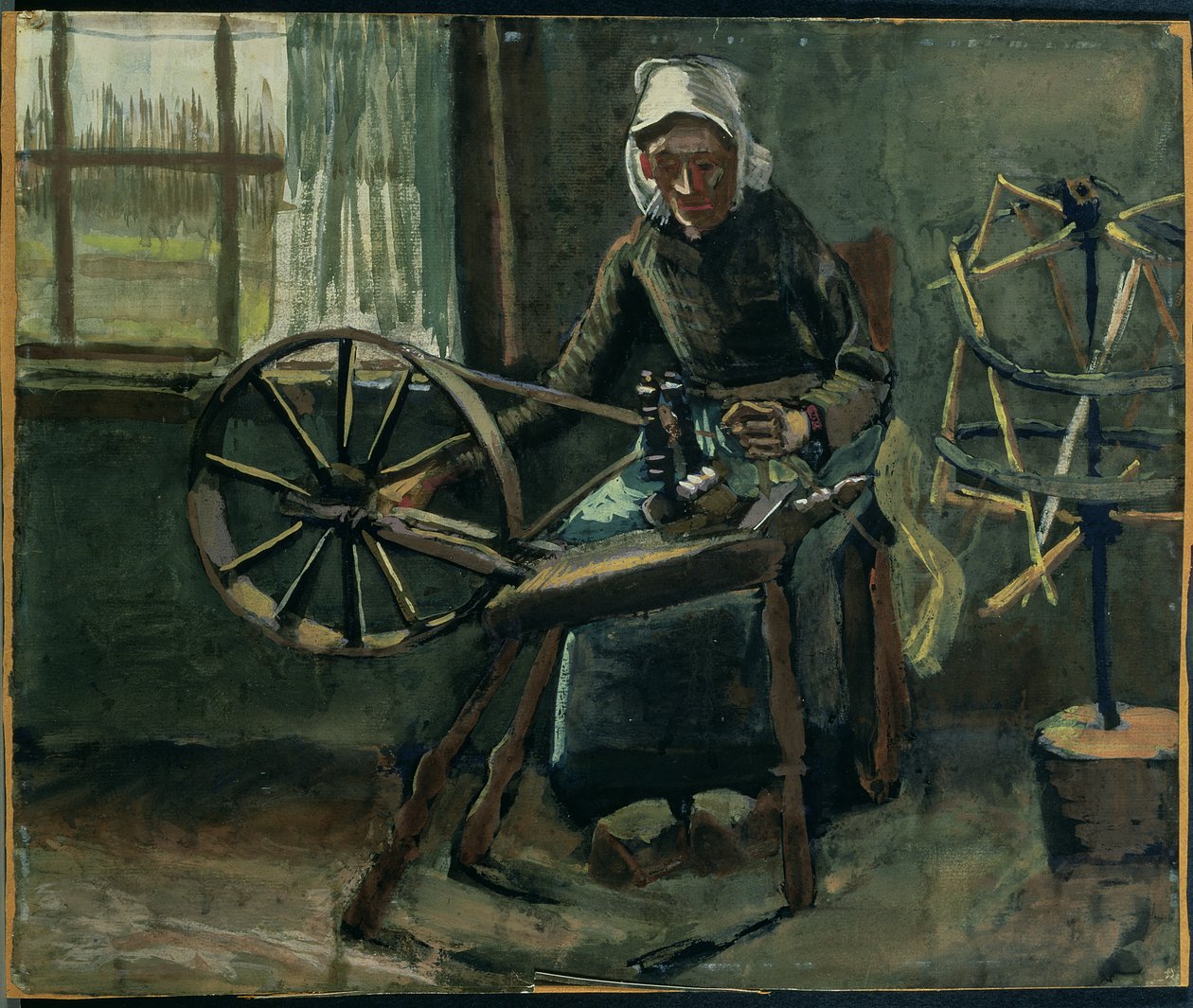 Bondekvinne vikle spoler av Vincent van Gogh