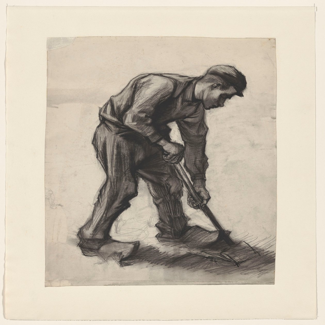 Gravende bonde av Vincent van Gogh