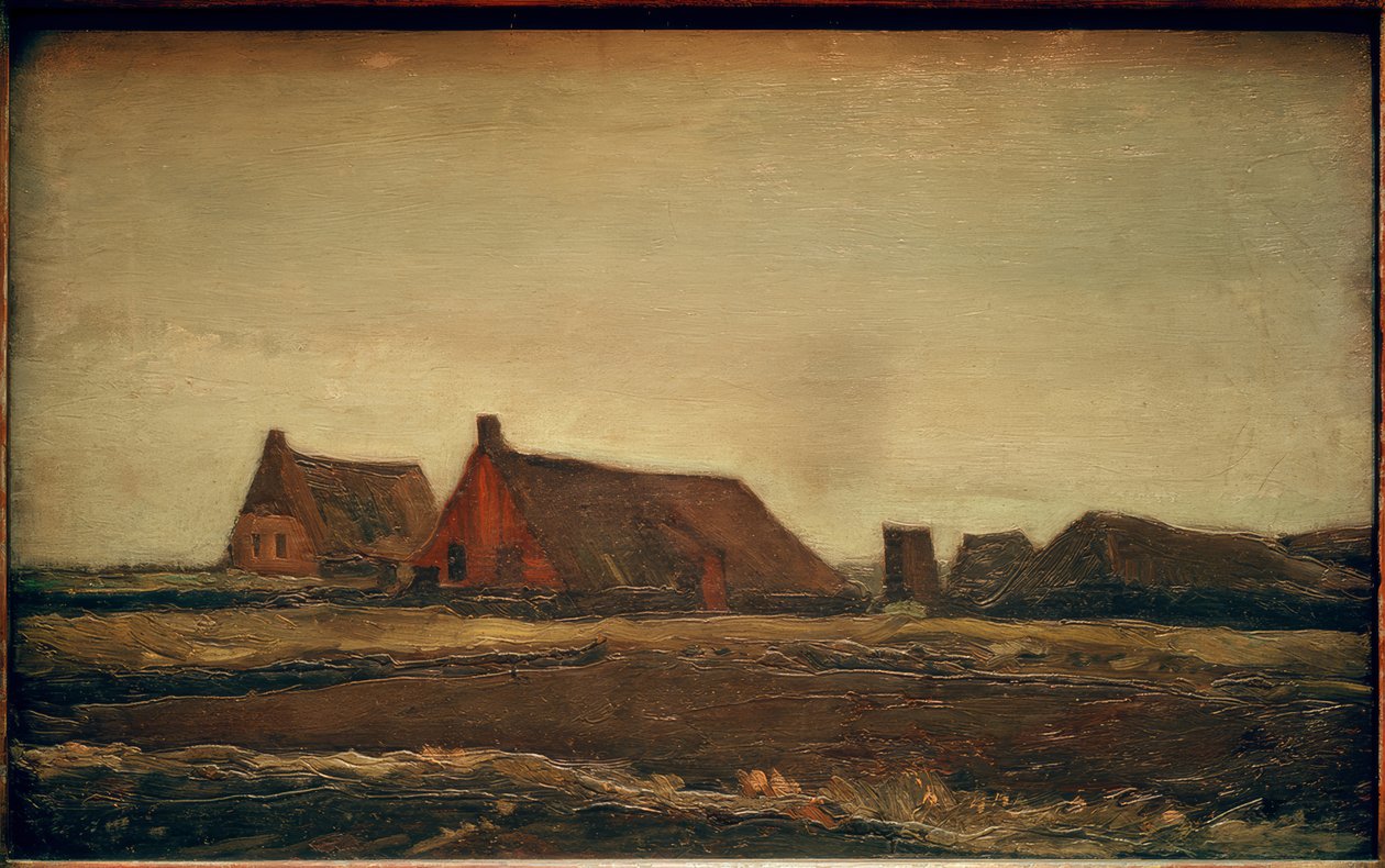 Plaggen hytter av Vincent van Gogh