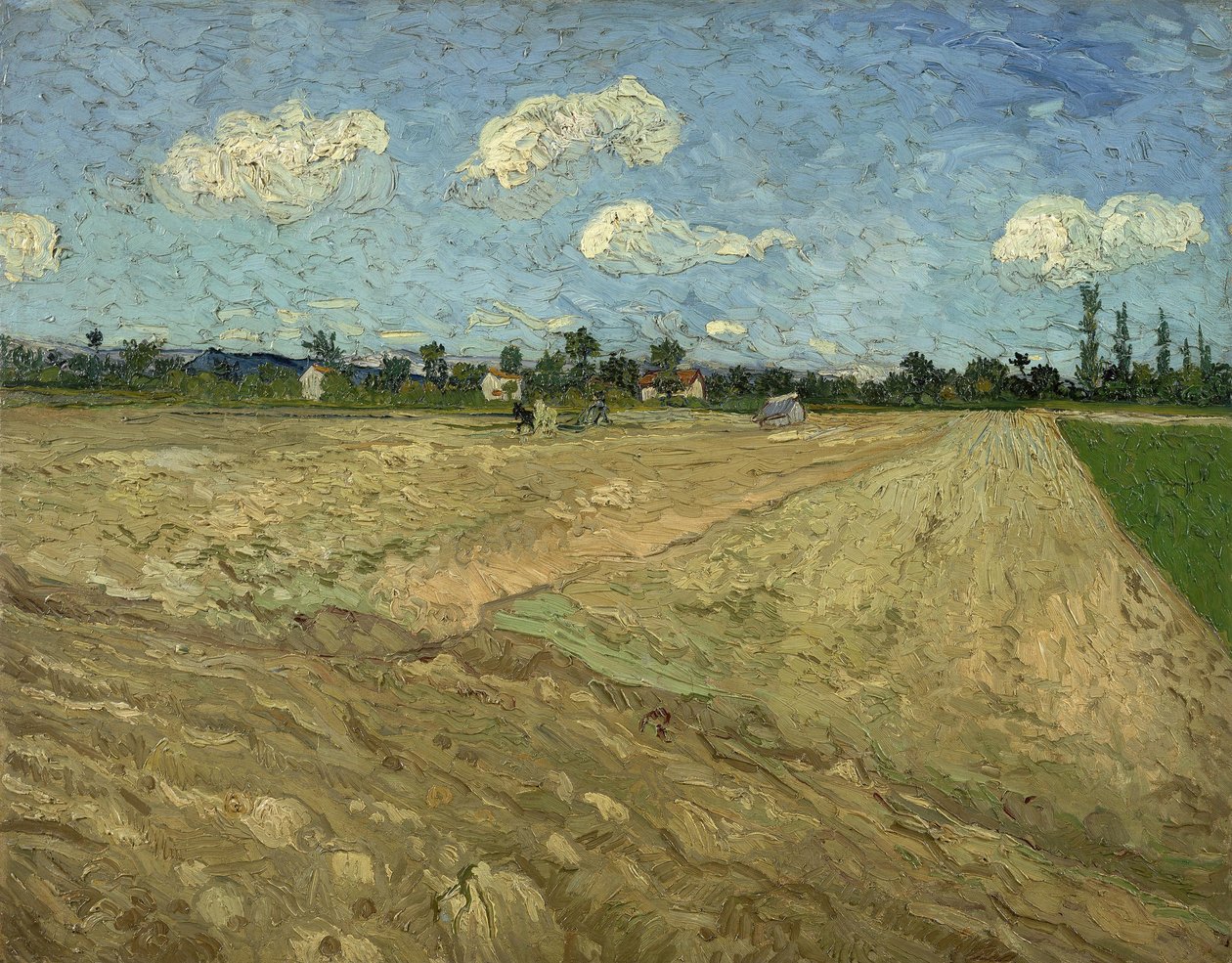 Pløyde åkre «Furene» av Vincent van Gogh