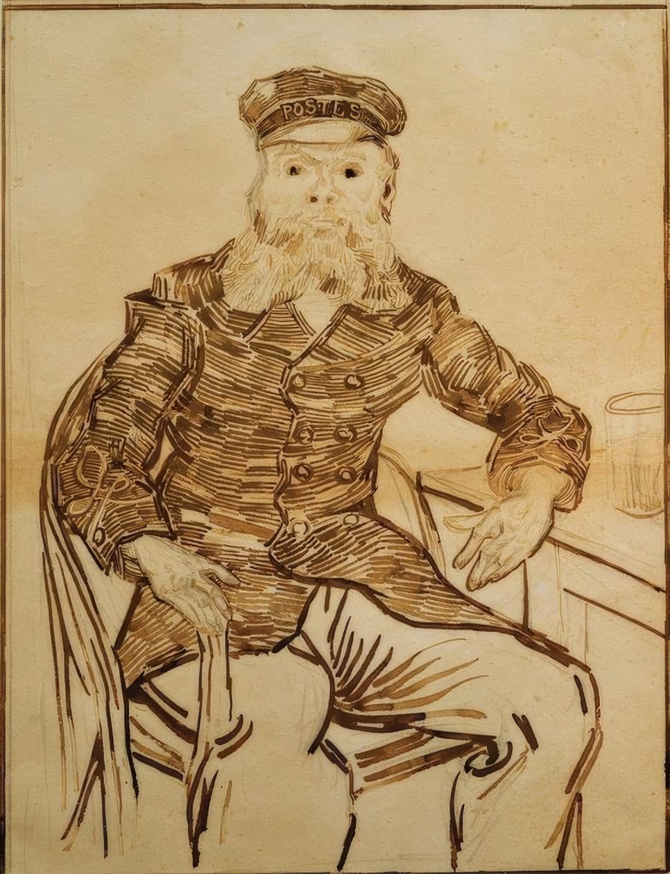 Portrett av Joseph Roulin av Vincent van Gogh