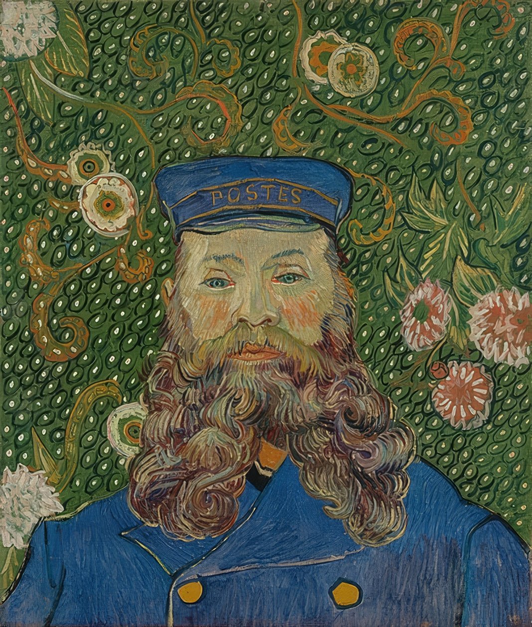Portrett av Joseph Roulin. 1889 av Vincent van Gogh
