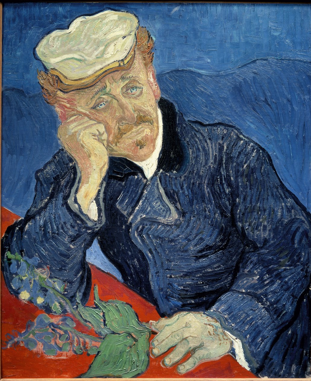 Portrett av doktor Paul Gachet - olje på lerret av Vincent van Gogh