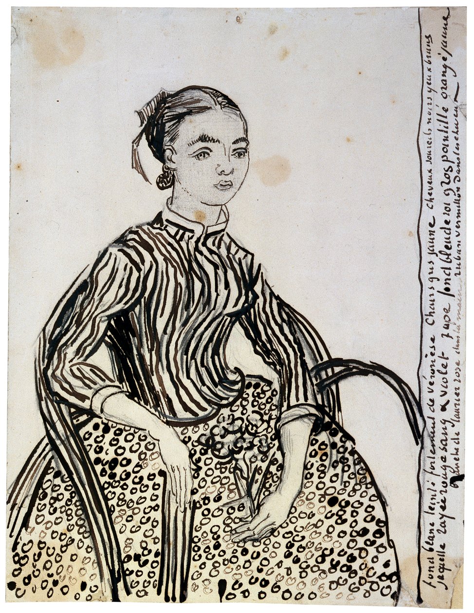 Portrett av en ung dame La Mousmé, 1888. av Vincent van Gogh