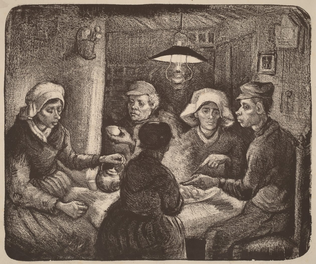Potetspiserne av Vincent van Gogh