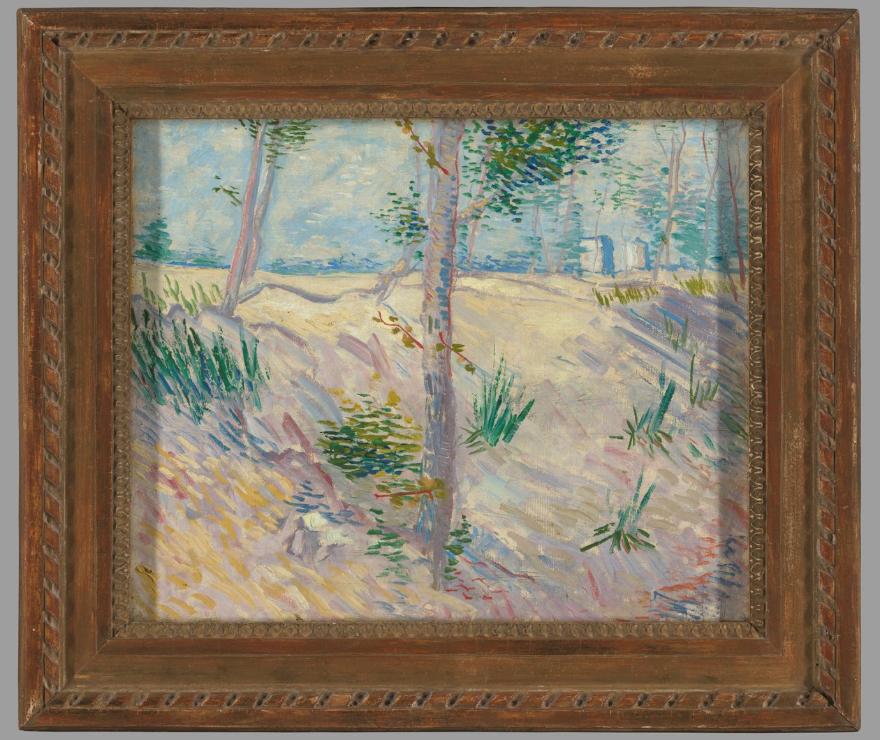 Elvebredd med trær av Vincent van Gogh