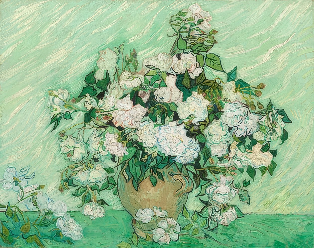Rosen. 1890 av Vincent van Gogh