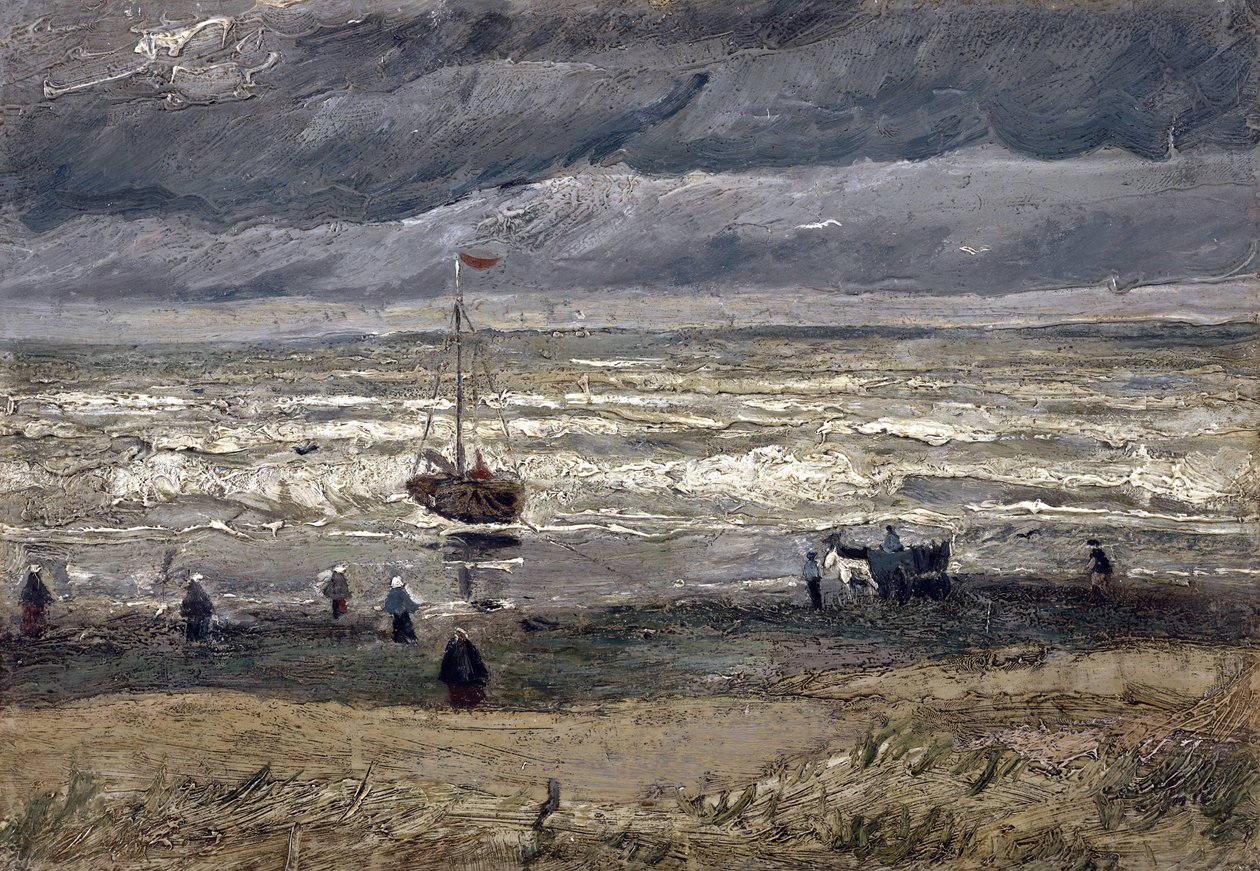 Havet ved Scheveningen par Gogh, Vincent, van (1853-1890). Olje på lerret, størrelse: 34,5x61 av Vincent van Gogh