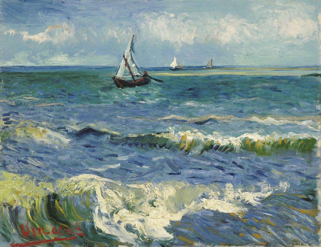 Havlandskap nær Les Saintes-Maries-de-la-Mer av Vincent van Gogh
