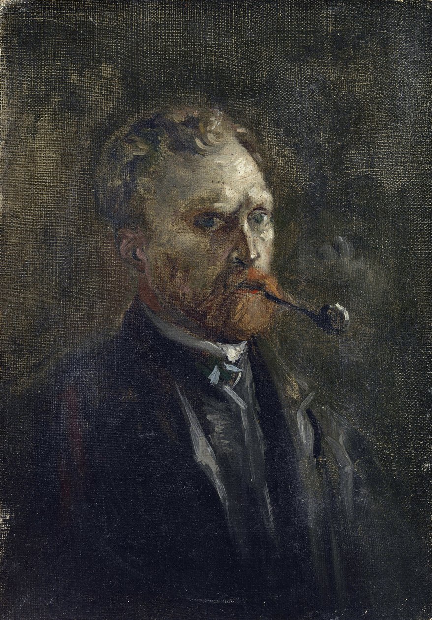 Selvportrett av Gogh, Vincent, van (1853-1890). Olje på lerret, størrelse: 27,2x19 av Vincent van Gogh