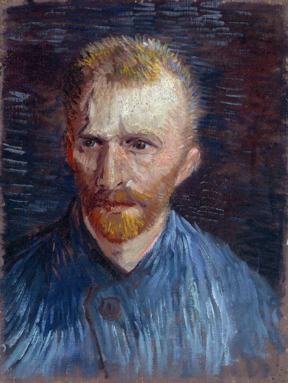 Selvportrett av Gogh, Vincent, van (1853-1890). Olje på lerret, størrelse: 44,5x33,6 av Vincent van Gogh