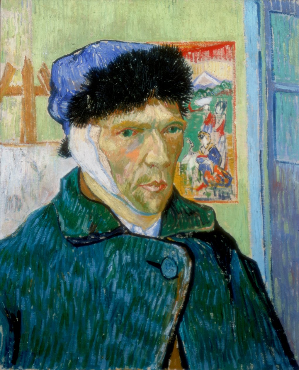 Selvportrett med bandasjert øre, 1889 av Vincent van Gogh