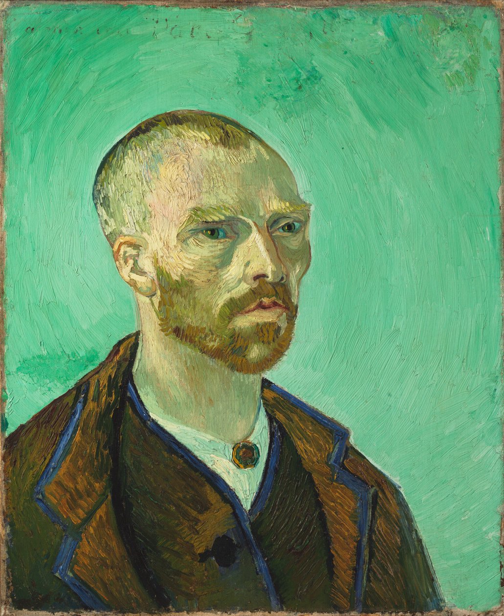Selvportrett, dedisert til Paul Gauguin av Vincent van Gogh