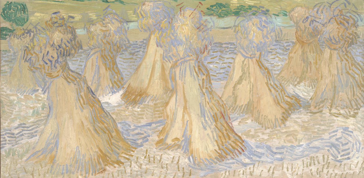 Wheaves of Wheat, juli 1890 (olje på lerret) av Vincent van Gogh