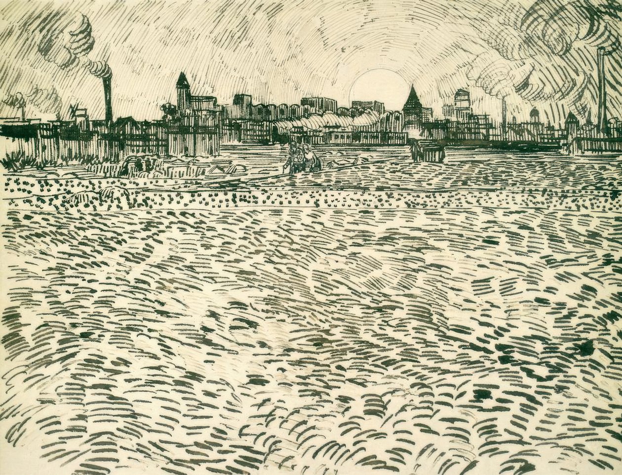 Sommerkveld på Arles av Vincent van Gogh