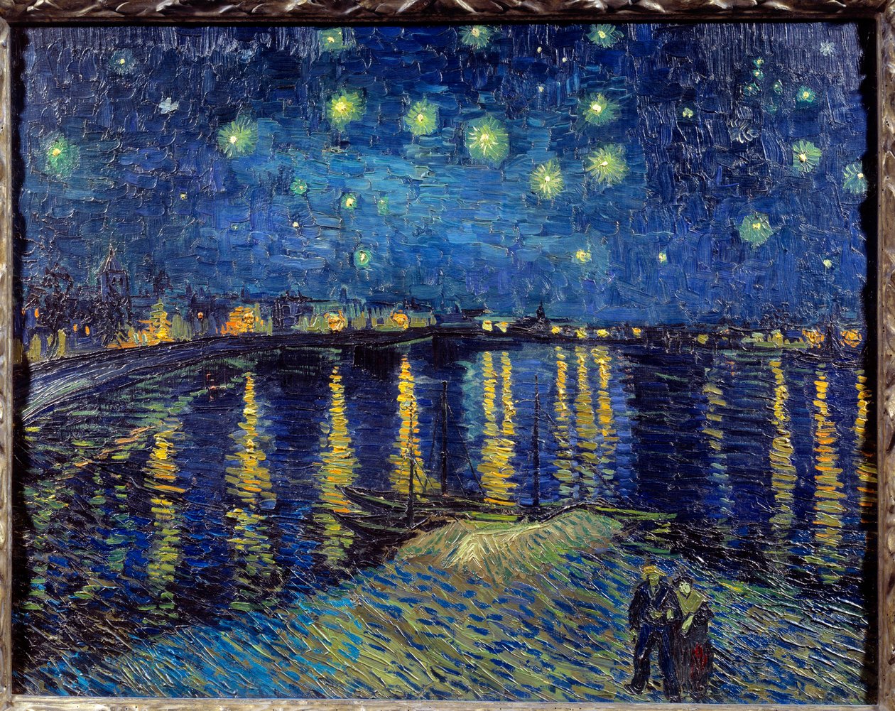 Stjernenatt over Rhône av Vincent van Gogh