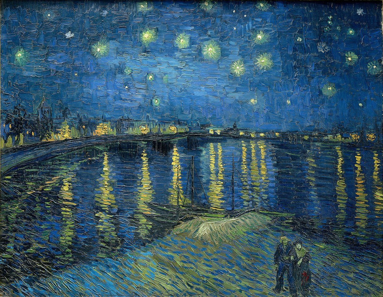 Stjernenatt over Rhône av Vincent van Gogh
