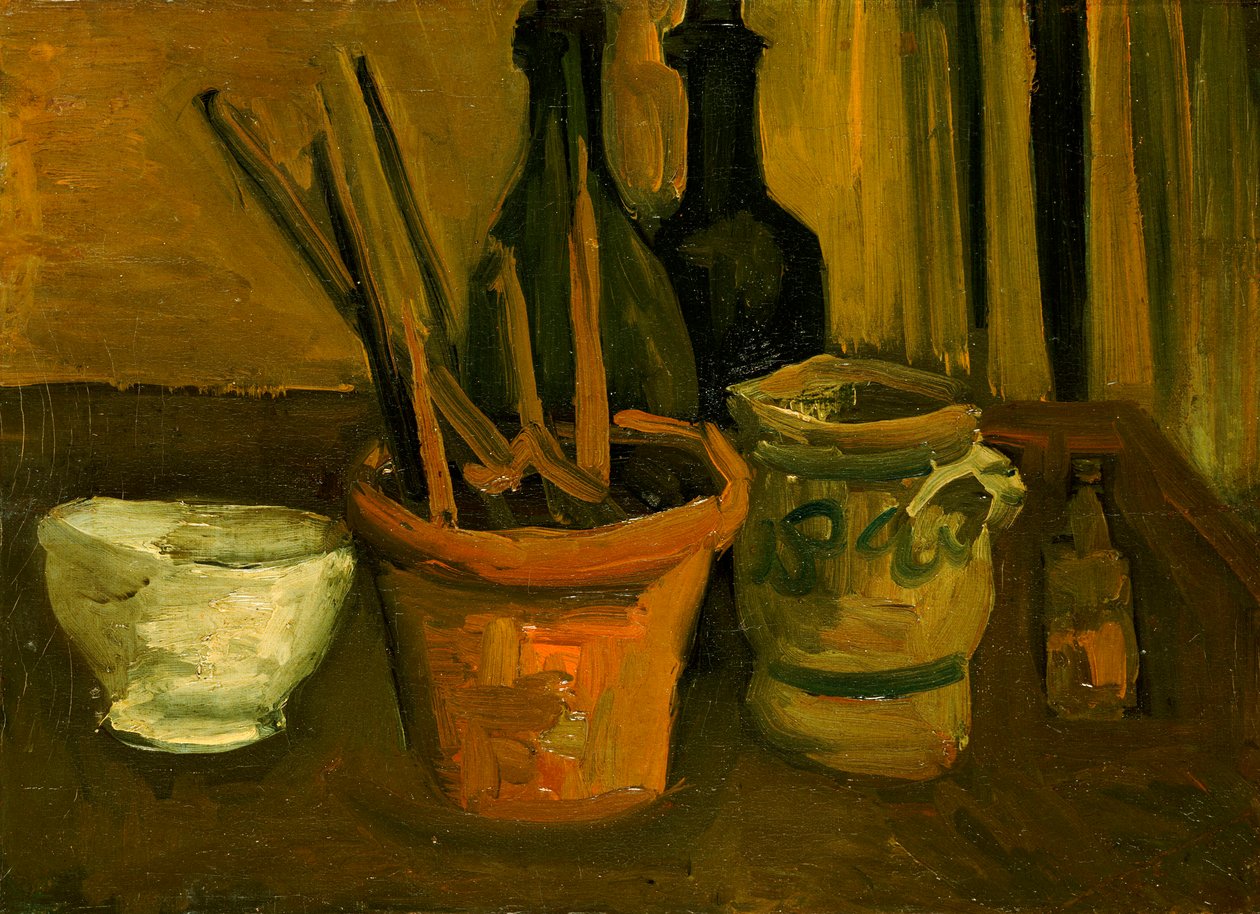 Stilleben av pensler i en blomsterpotte av Vincent van Gogh