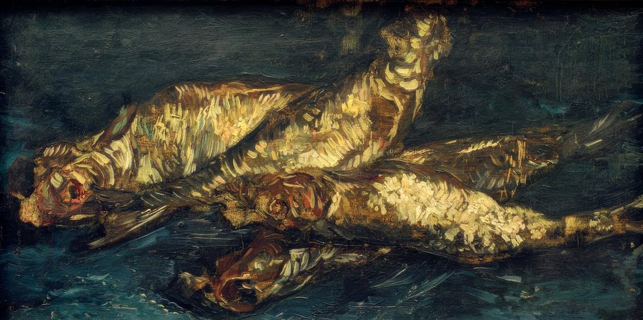 Stilleben med kippers av Vincent van Gogh