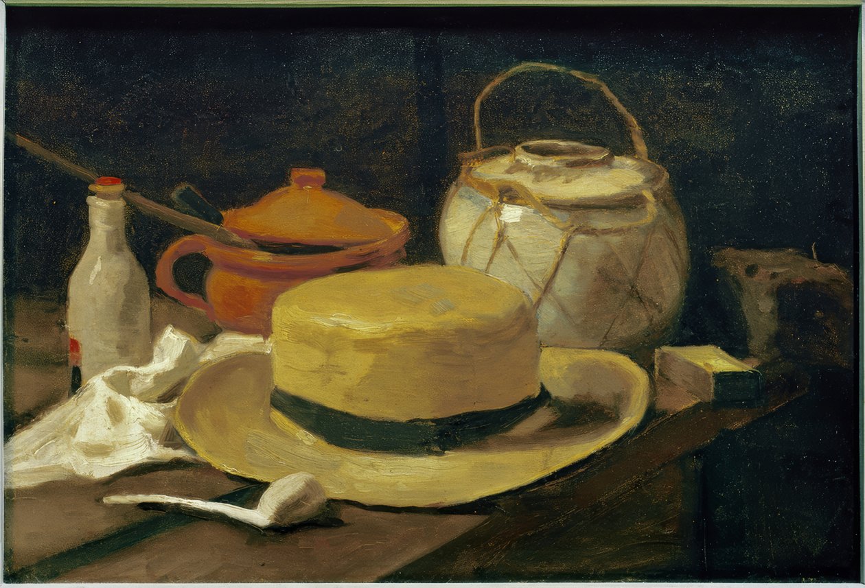 Stilleben med gul stråhatt av Vincent van Gogh