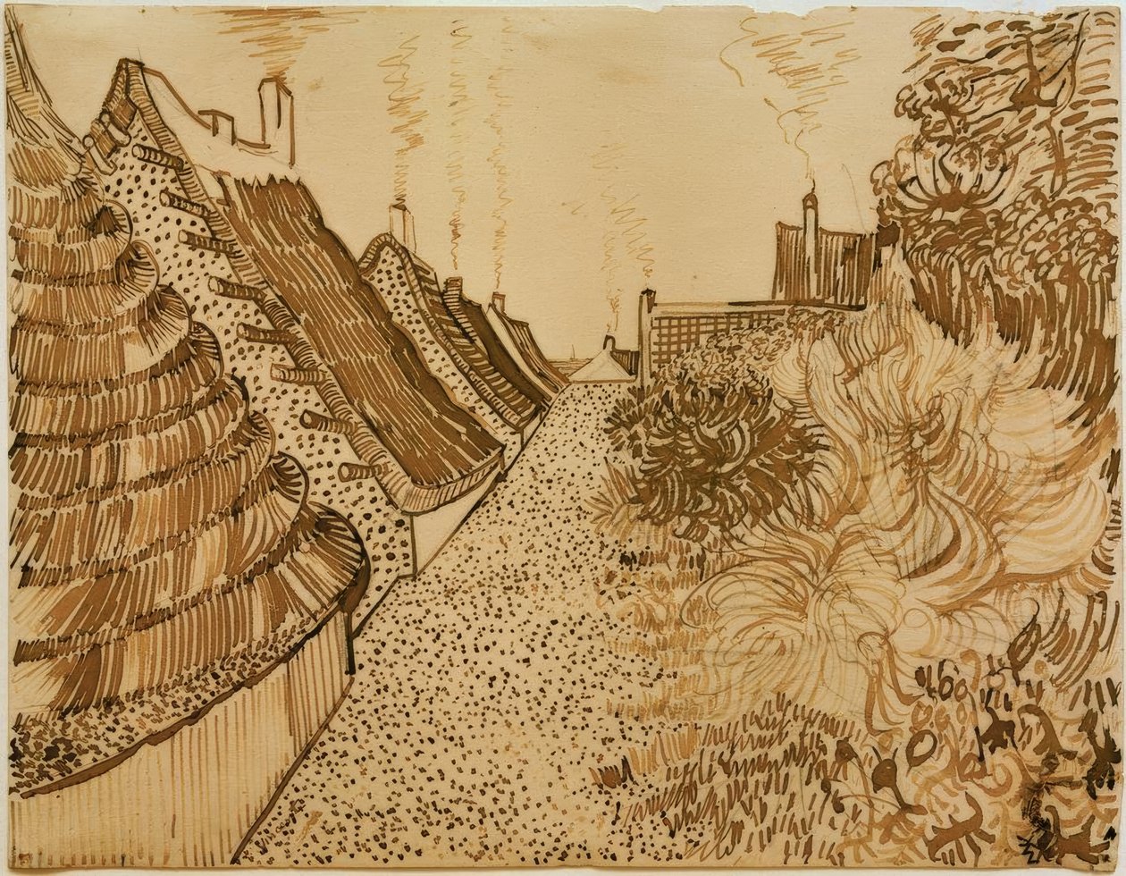 Straße i Saintes-Maries-de-la-Mer av Vincent van Gogh