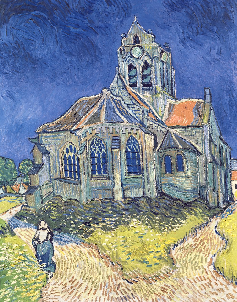 Kirken i Auvers-sur-Oise av Vincent van Gogh