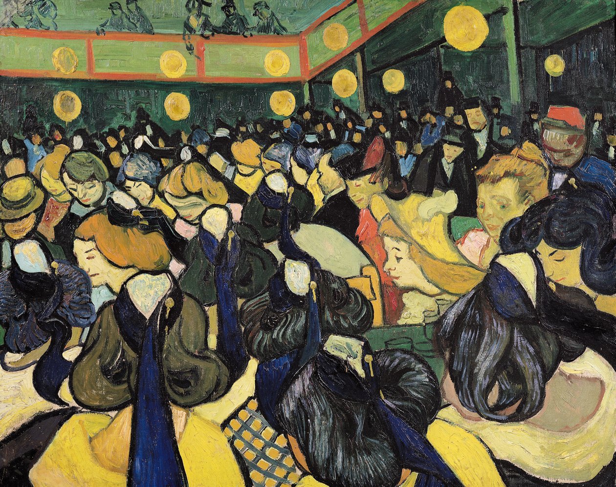Dansesalen i Arles, 1888 av Vincent van Gogh