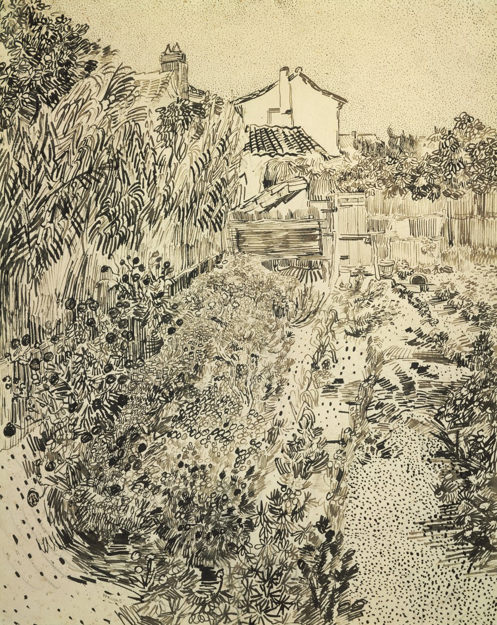 Blomsterhagen, 1888 av Vincent van Gogh