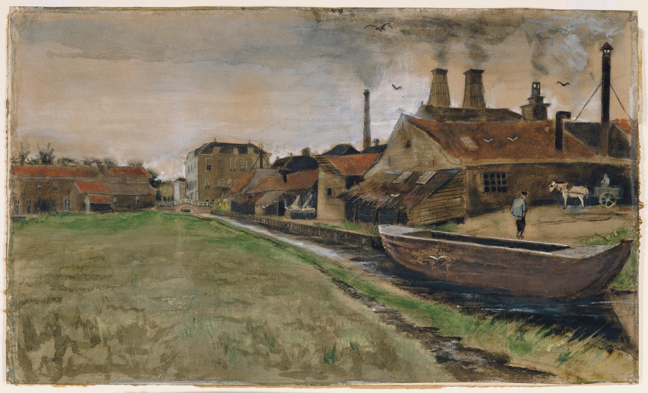 Jernmøllen i Haag, 1882 av Vincent van Gogh