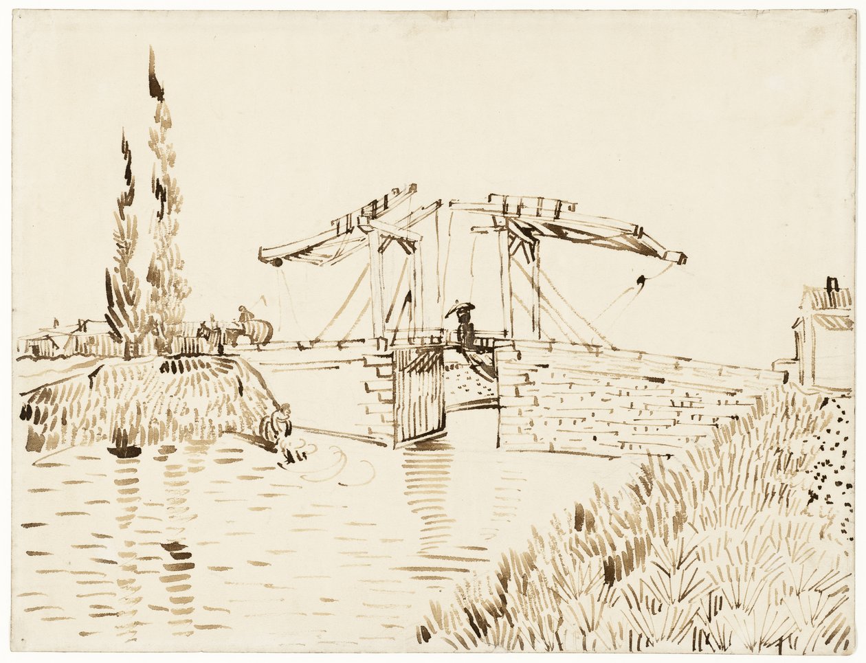 Langlois-broen av Vincent van Gogh