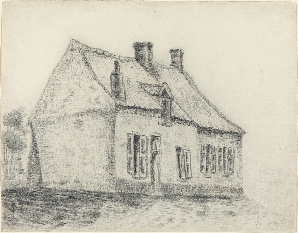 The Magrot House, Cuesmes, ca. 18791880. av Vincent van Gogh