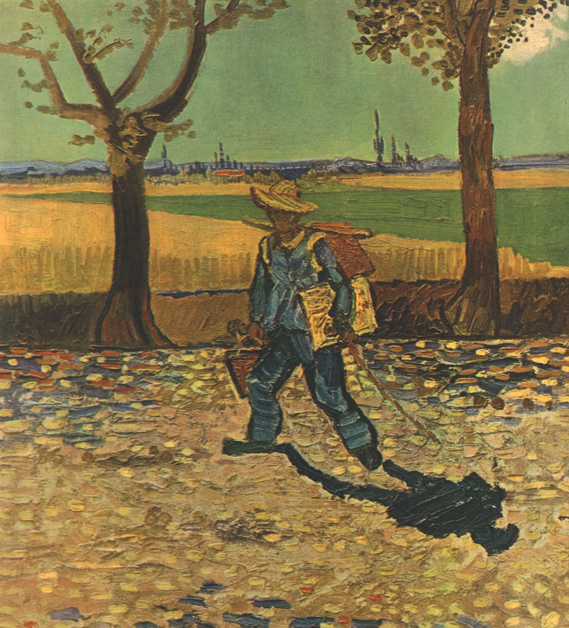 Maleren på vei til jobb, eller veien til Tarascon, august 1888, 1947. av Vincent van Gogh