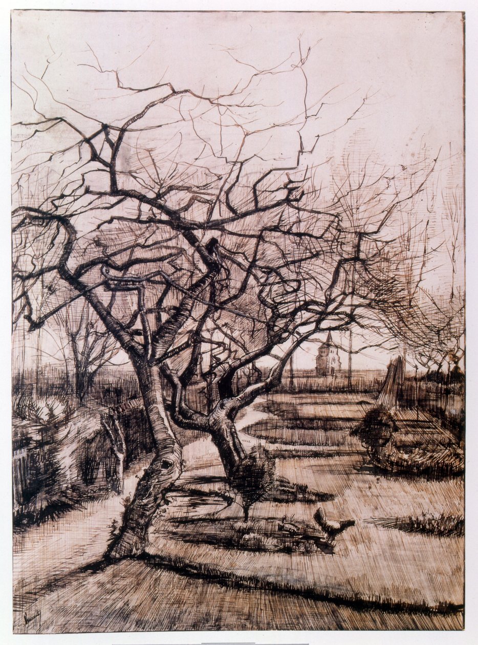 Prestegården i Nuenen om vinteren (1884) av Vincent van Gogh