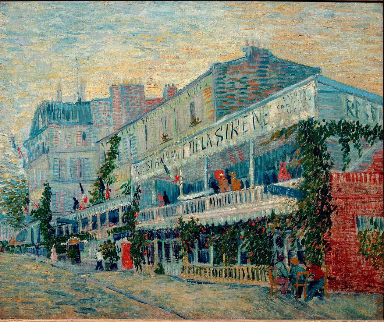 Sirene-restauranten i Asnieres (Olje på lerret av Vincent van Gogh
