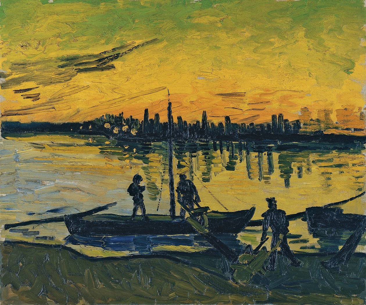 Stevedorene i Arles, 1888 av Vincent van Gogh