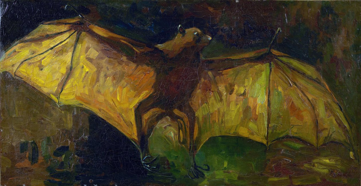 Flaggermusen av Gogh, Vincent, van (1853-1890). Olje på lerret, størrelse: 41,5x79 av Vincent van Gogh