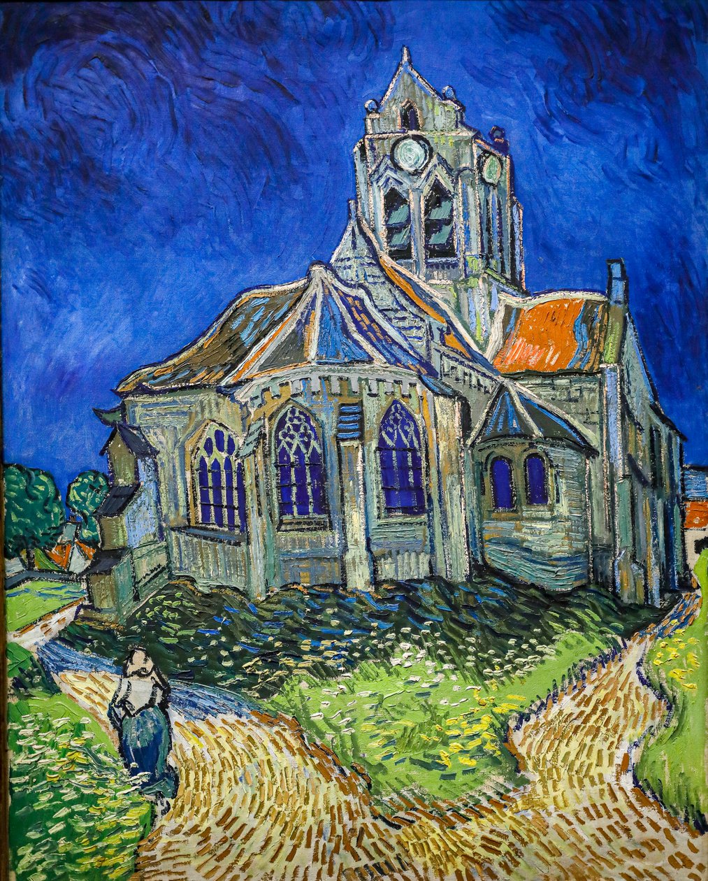 Kirken i Auvers-Sur-Oise, utsikt fra chevet av Vincent van Gogh