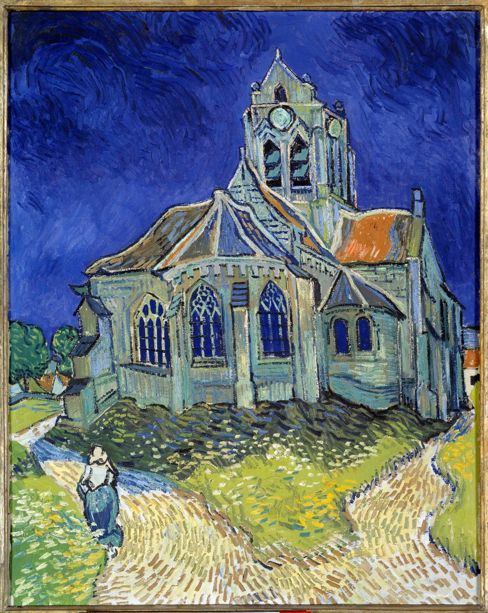 Kirken i Auvers-sur-Oise av Vincent van Gogh