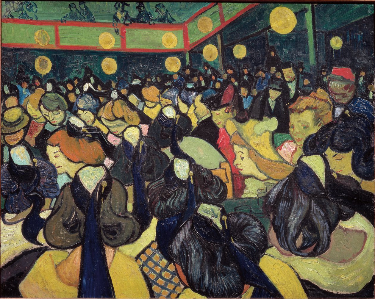 Dansesalen i Arles - olje på lerret av Vincent van Gogh