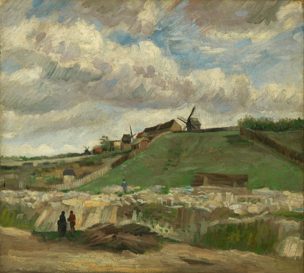 Montmartre-høyden med steinbrudd av Vincent van Gogh