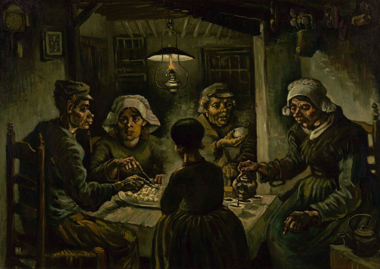 Potetspiserne av Vincent van Gogh