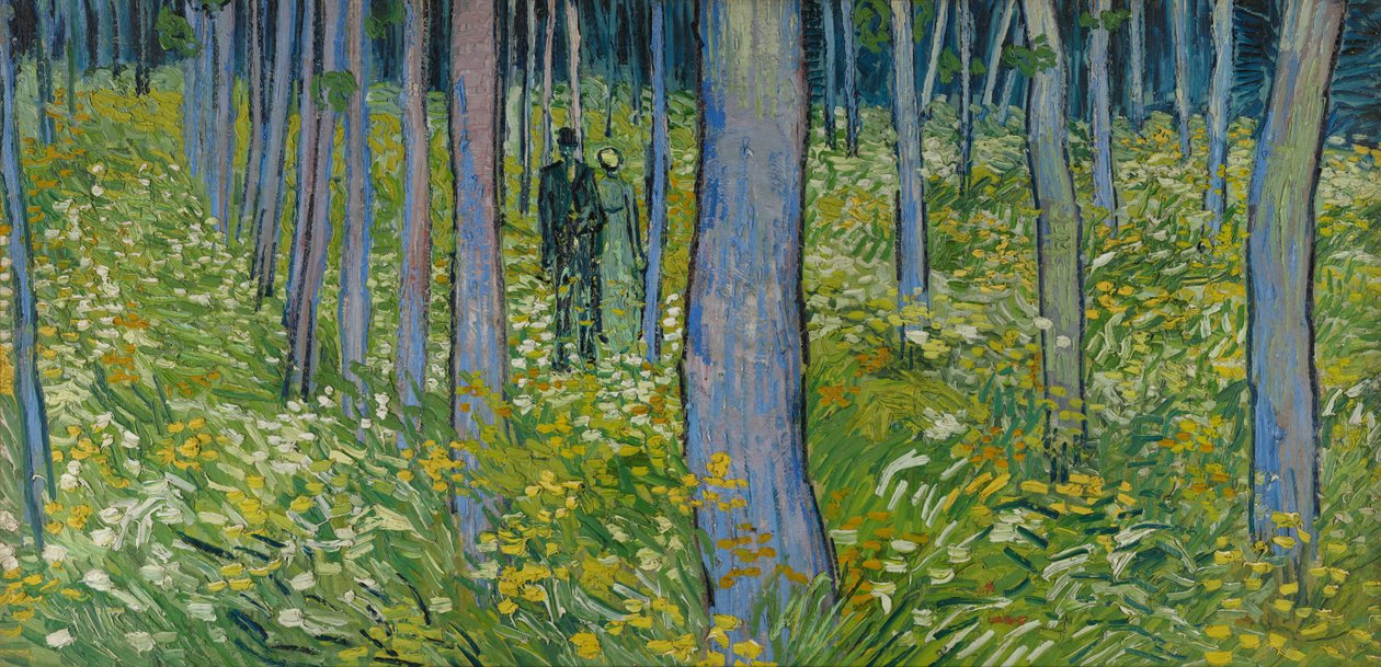 Underskog med to figurer av Vincent van Gogh