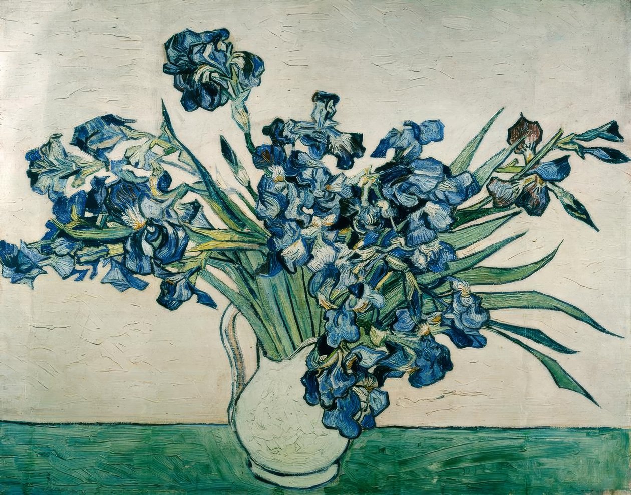 Vase med iris av Vincent van Gogh