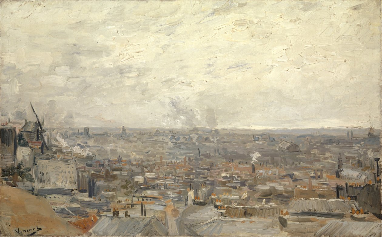 Utsikt fra Montmartre av Vincent van Gogh