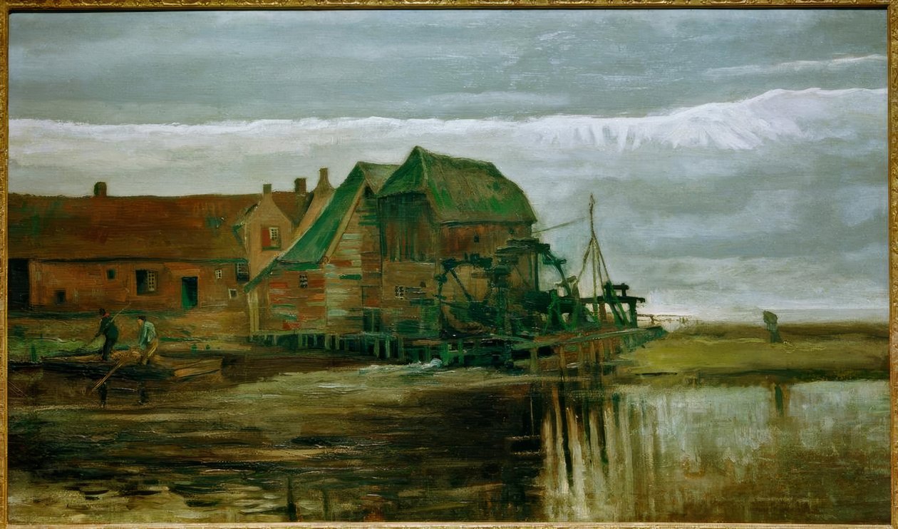 Vannmølle på Gennep av Vincent van Gogh