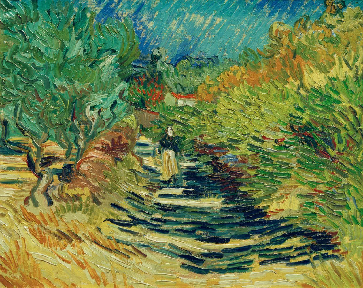 Vei i Saint-Rémy av Vincent van Gogh
